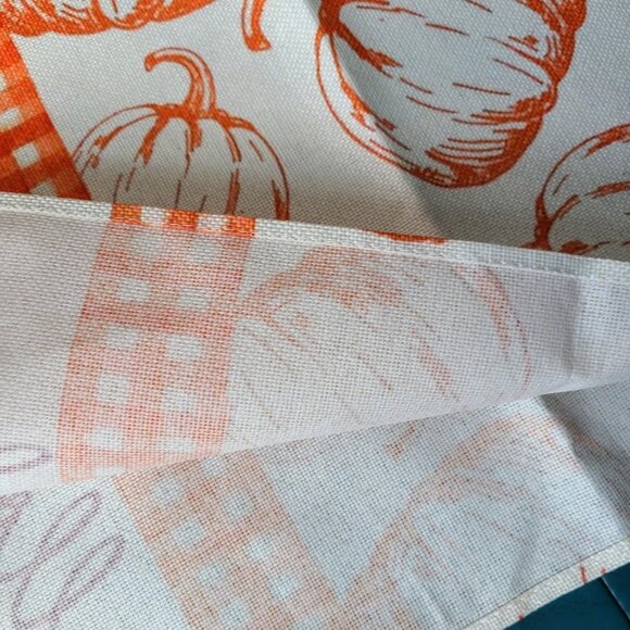 Fall Table Runner Pumpkin Decorative Halloween Decor Thanksgiving Decoration 72" - Picture 6 of 7